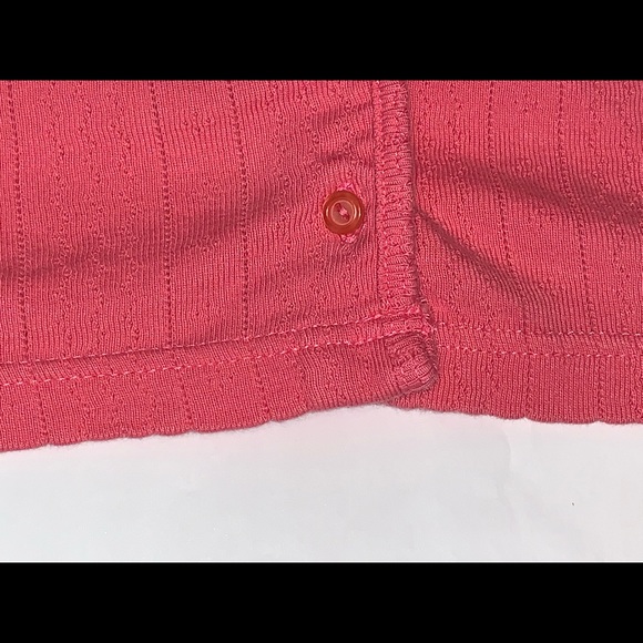 Sarah Spencer pink cotton button-down cardigan (size 1X) - Picture 6 of 6
